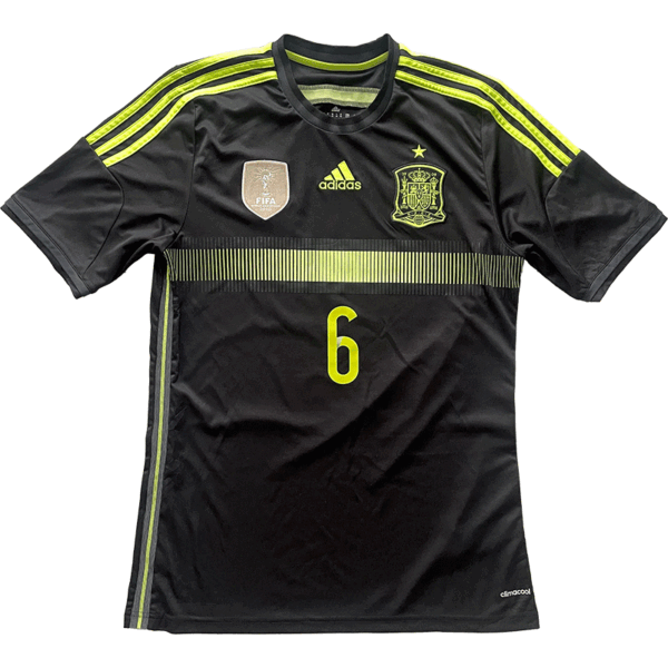 Spain 2014-15 Away Iniesta #6 – M