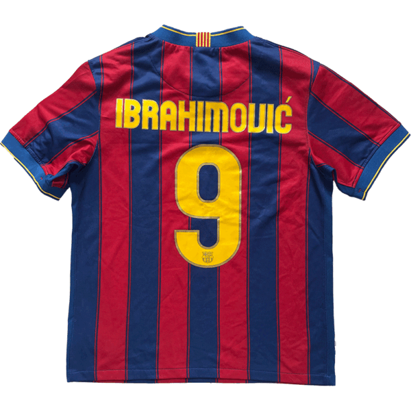 Barcelona 2009-10 Home Ibrahimovic #9 – S