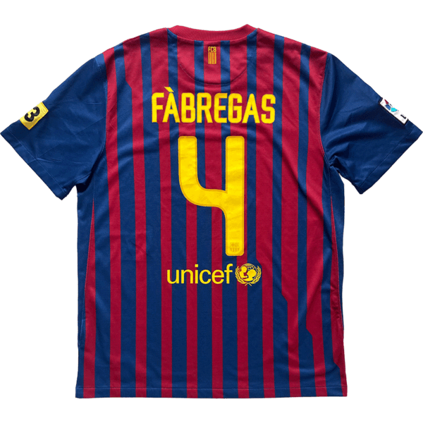 Barcelona 2011-12 Home Fabregas #4 – L