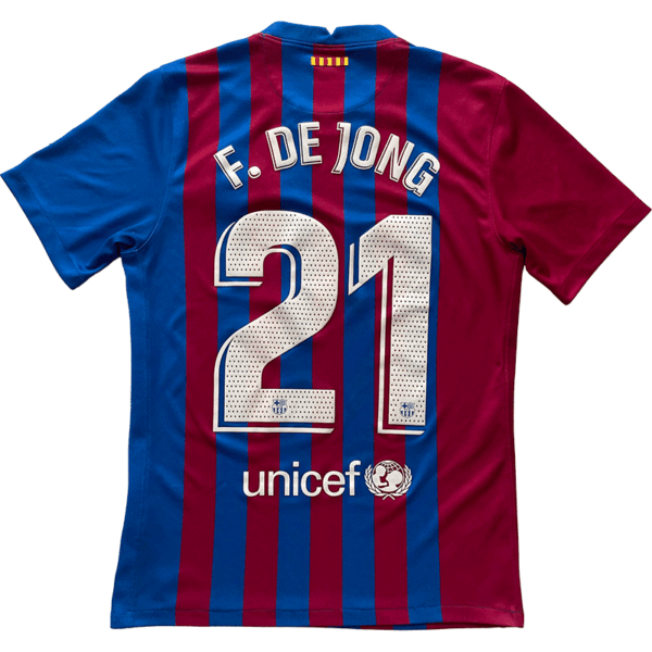 Barcelona 2021-22 Home De Jong #21 – S